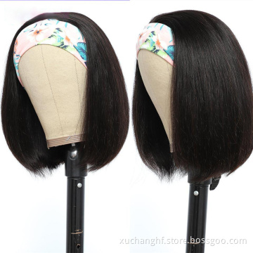 Wholesale Headband Wig Human Hair For Black Women,Raw Virgin Human Hair Headband Wigs